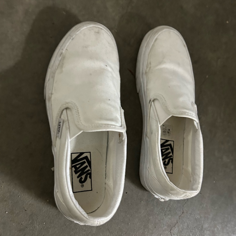 Vans white shoes